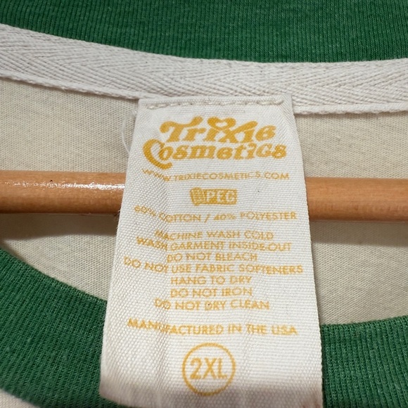 Camp Trixie Limited Edition Ringer Tee + socks Trixie Cosmetics Tee 2XL Socks OS - Picture 9 of 14